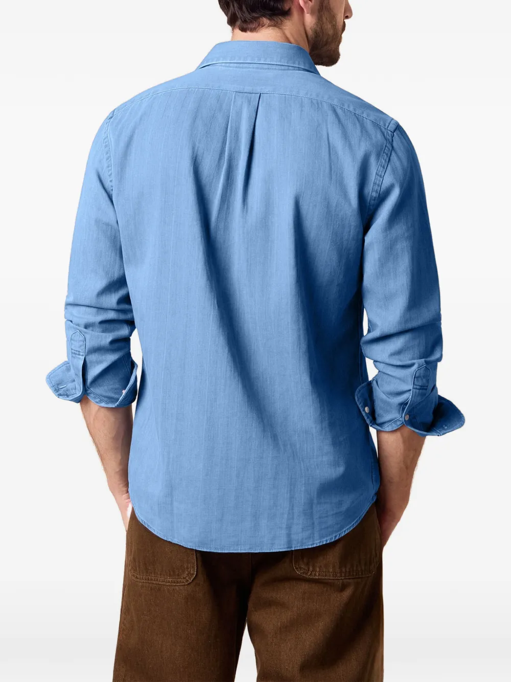 Brooks Brothers Denim overhemd Blauw