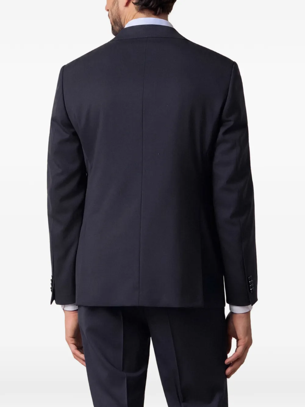 Brooks Brothers Blazer met enkele rij knopen Blauw