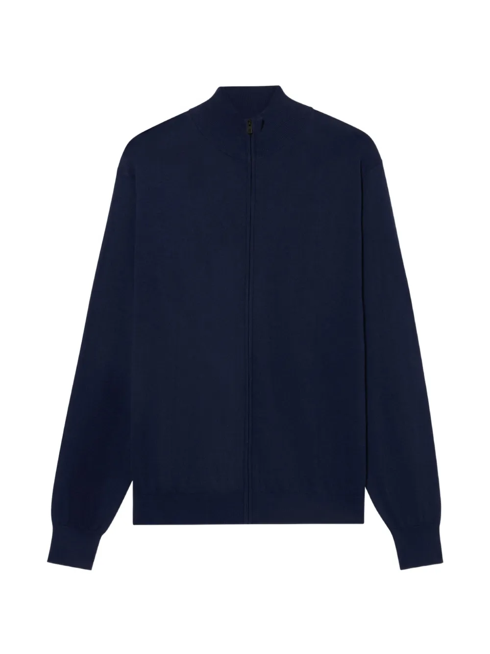 Brooks Brothers full-zip mock-neck sweater - Blu