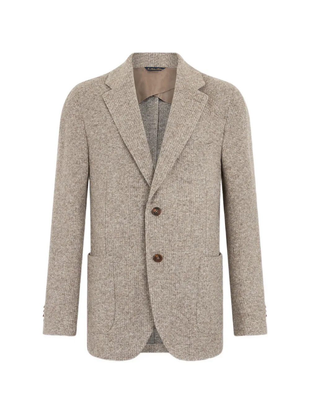 Brooks Brothers houndstooth jersey blazer - Toni neutri
