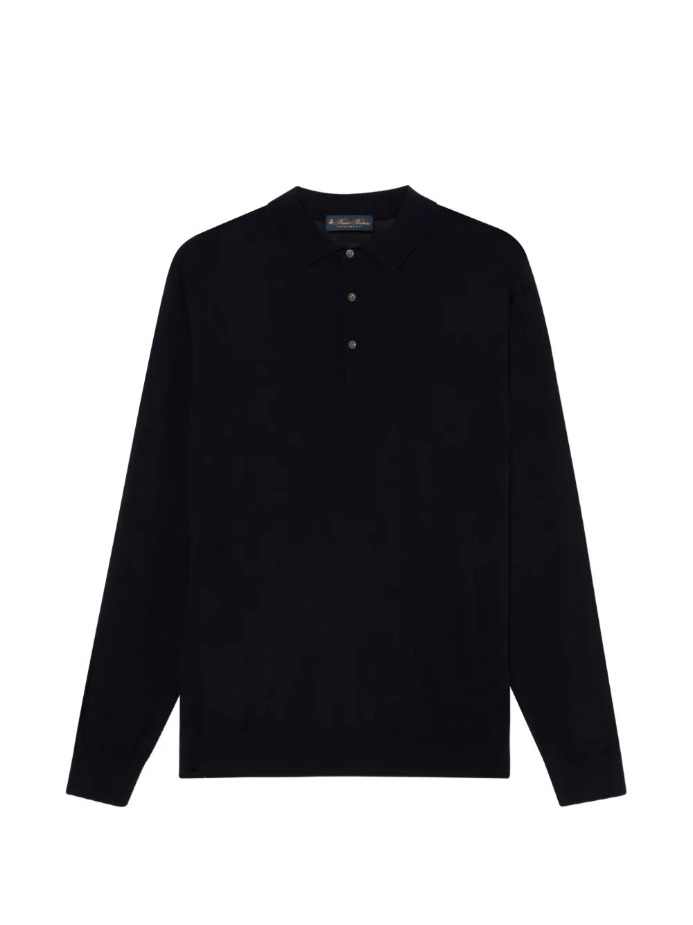 Brooks Brothers merino wool knit polo shirt - Blu