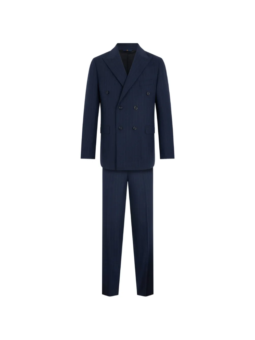 Brooks Brothers costume rayé à boutonnière croisée - Bleu Brooks Brothers costume rayé à boutonnière croisée - Bleu