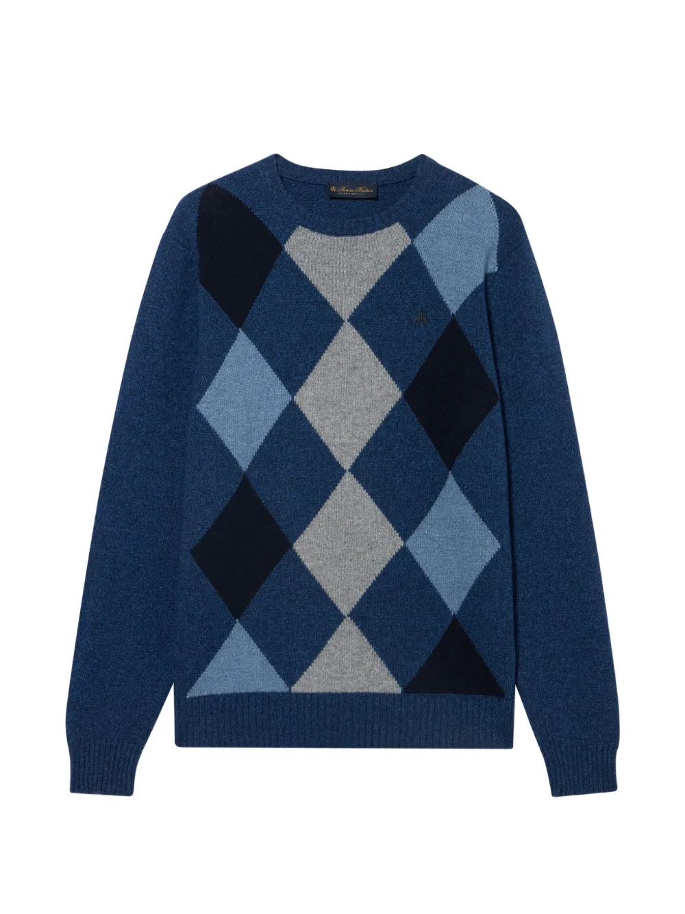 Brooks Brothers Argyle intarsia sweater - Blu