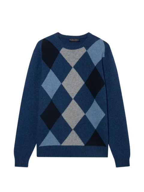 Brooks Brothers Argyle intarsia sweater
