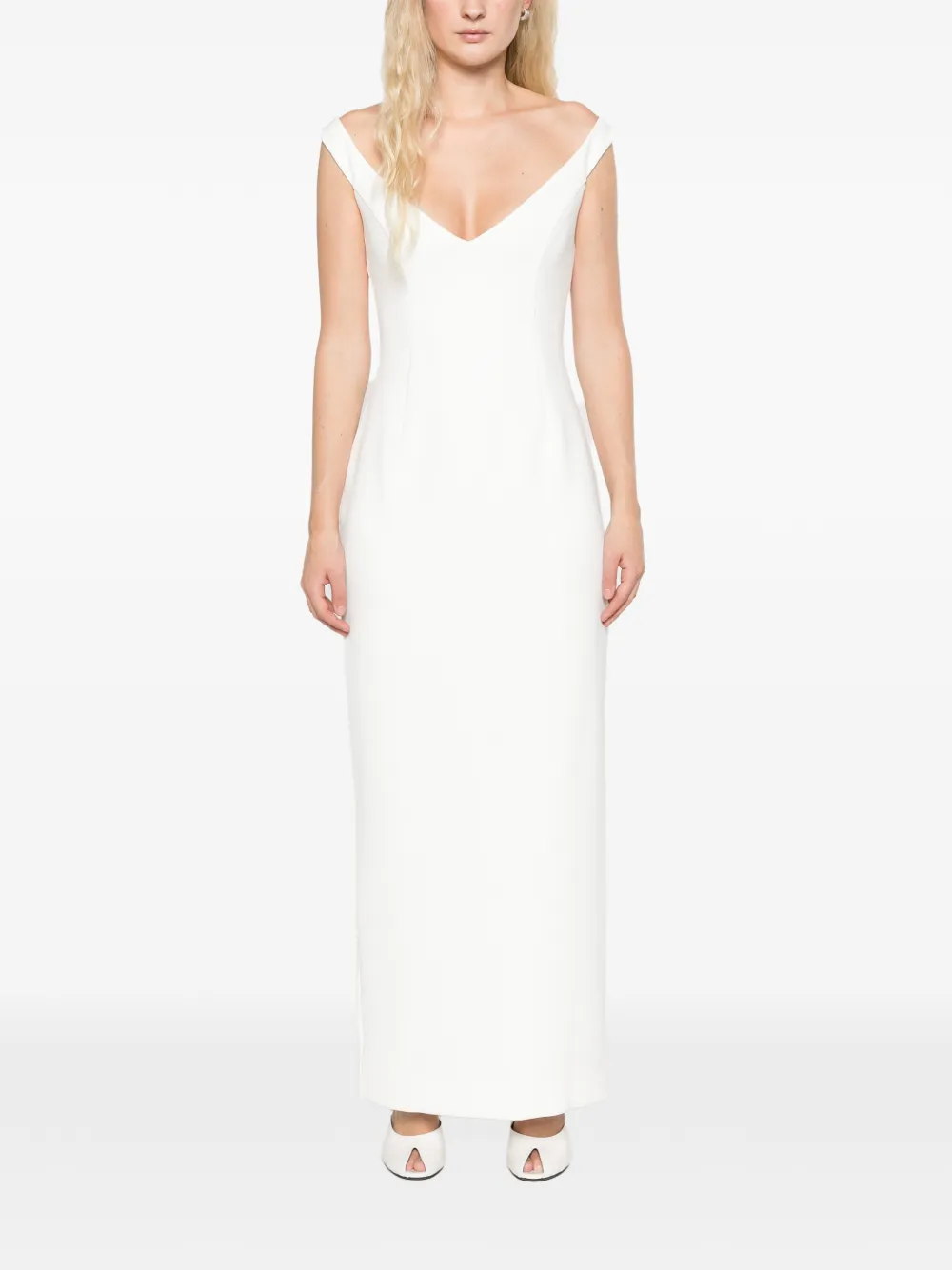 ARCINA ORI Ellery dress ivory Wit