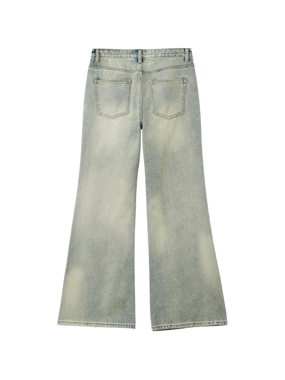 tout a coup distressed flared jeans Blauw