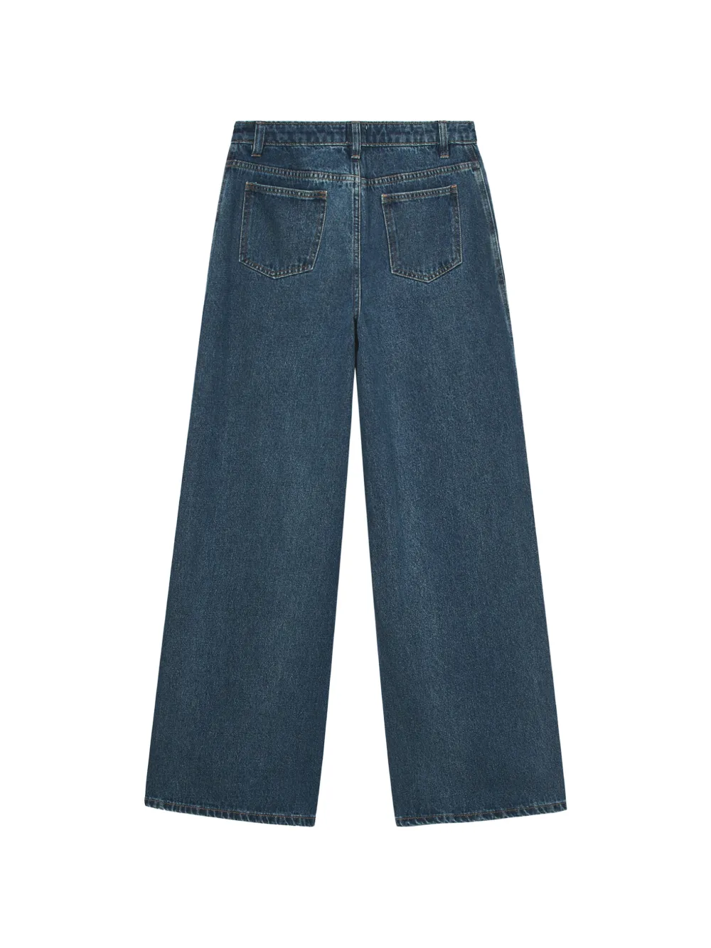 b+ab Jeans met wijde pijpen en opgestikte zak Blauw