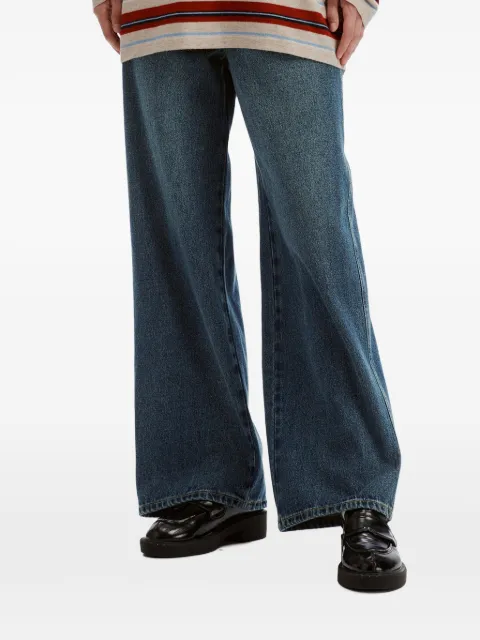 b+ab patch-pocket wide-leg jeans