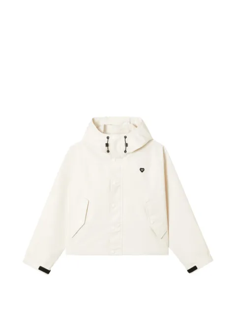 CHOCOOLATE hooded logo-patch jacket