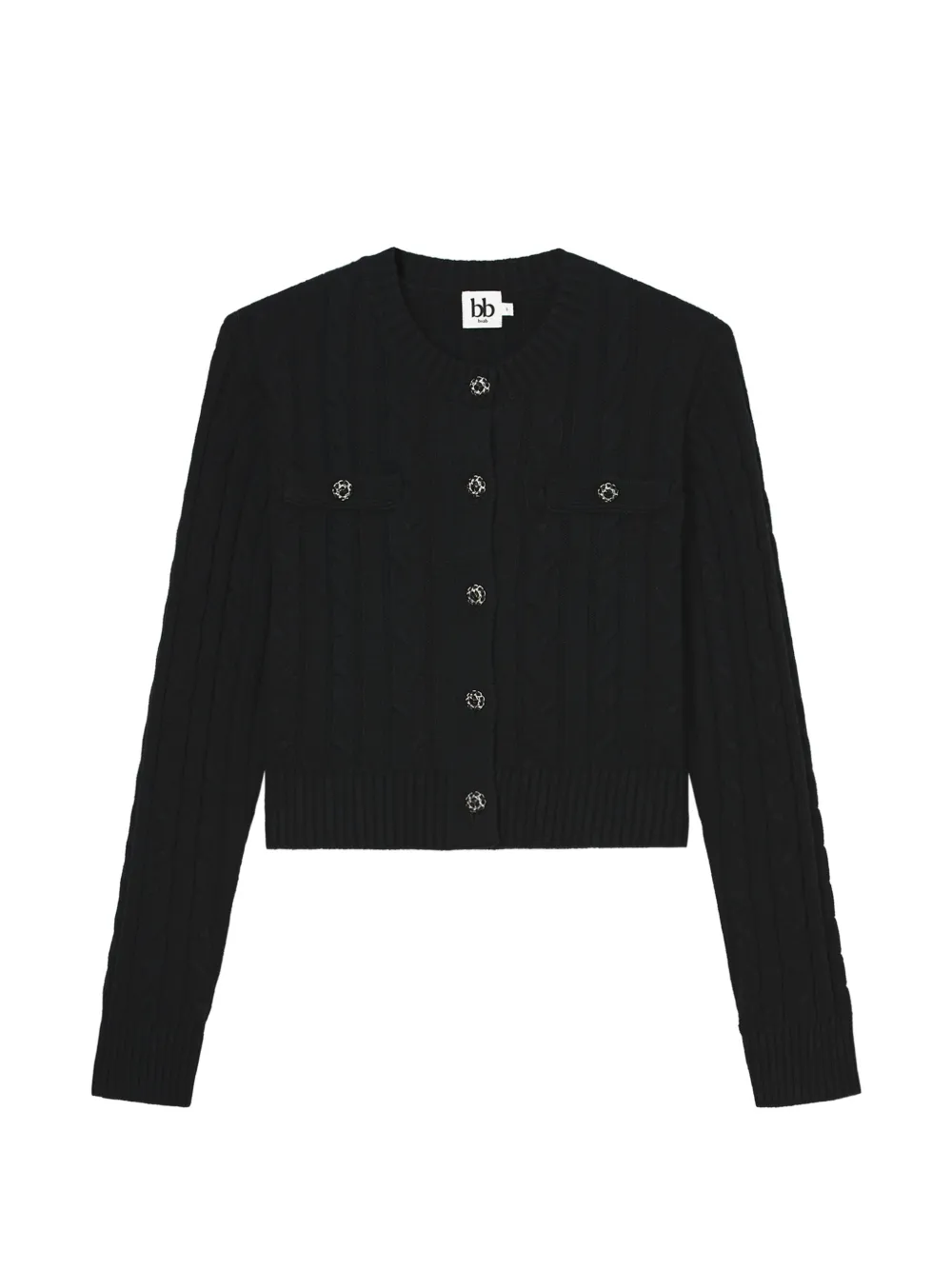 b+ab cable-knit button-up cardigan