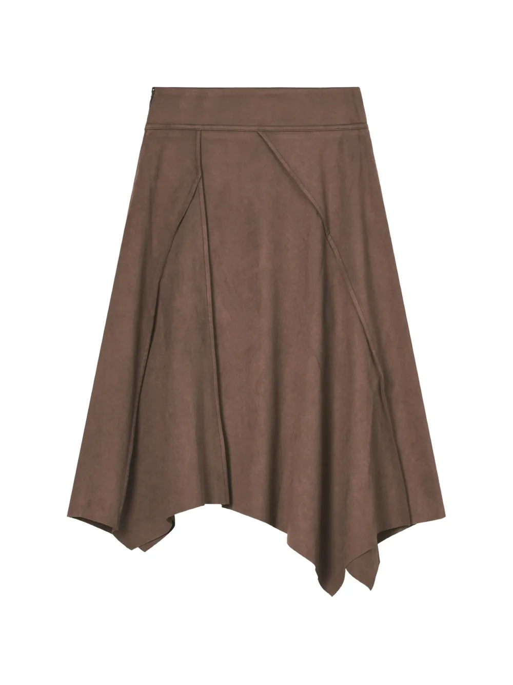 b+ab asymmetric panelled midi skirt