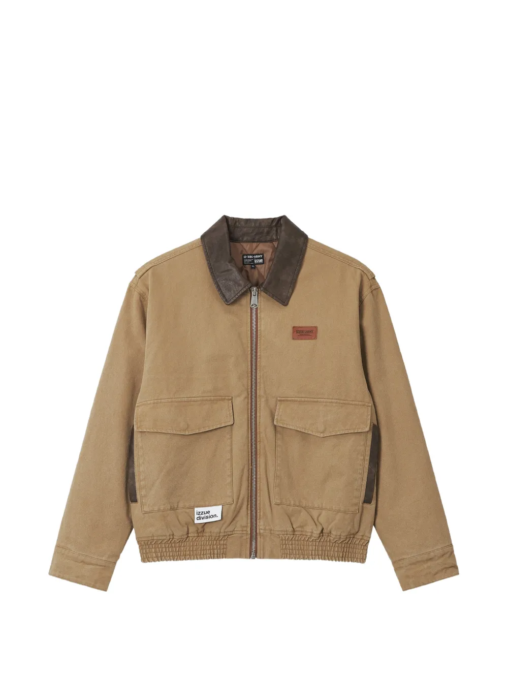 izzue logo-patch panelled jacket