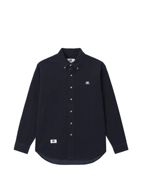 CHOCOOLATE logo-patch button-down shirt