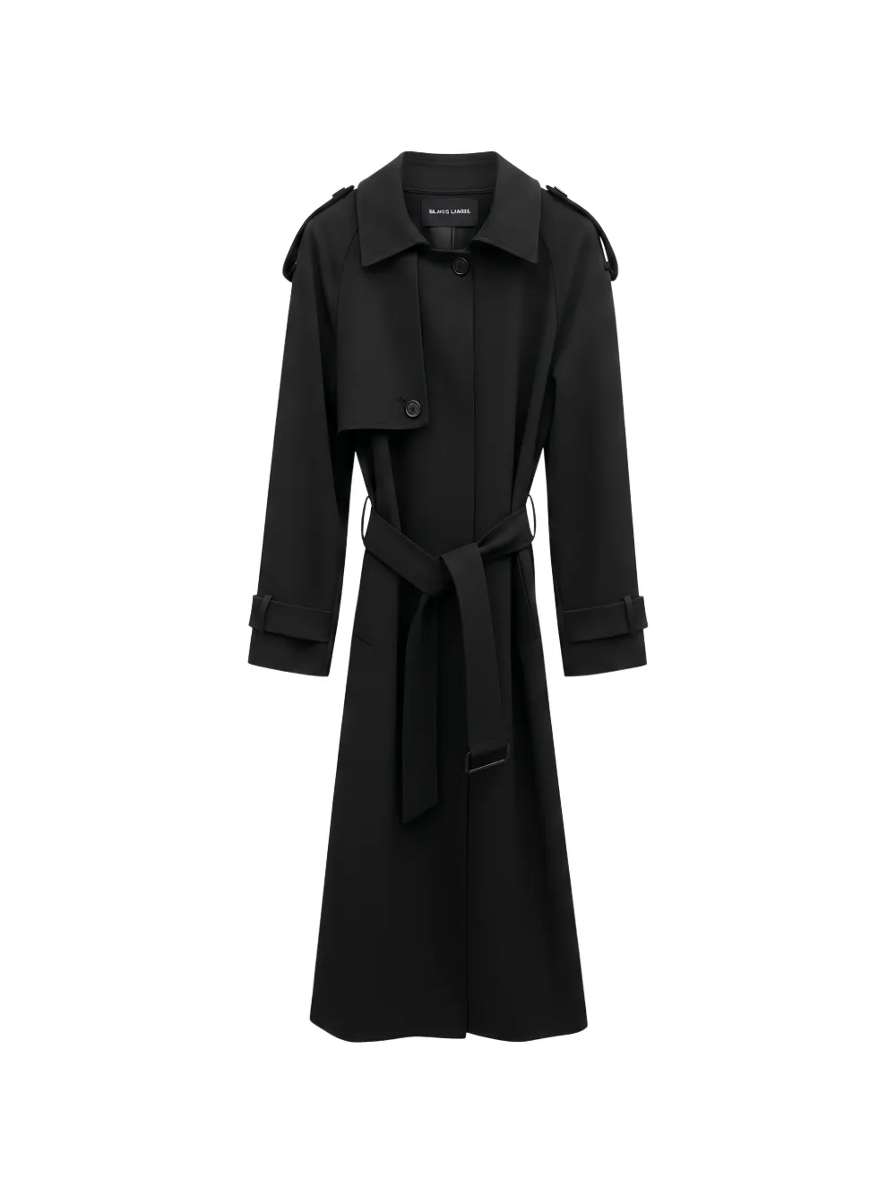 Rundholz Black Label belted storm-flap trench coat