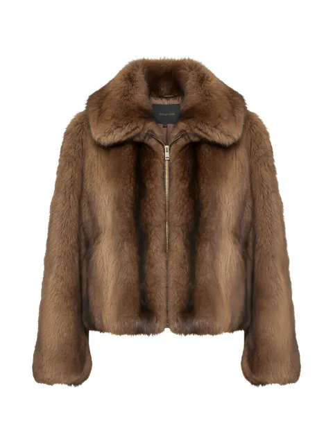 Rundholz Black Label faux-fur zip-up jacket