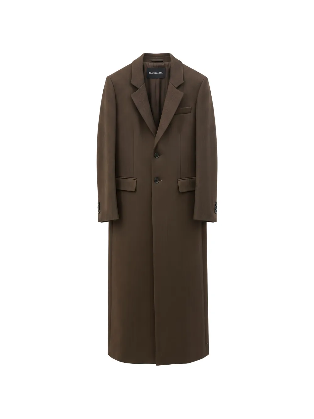 Rundholz Black Label straight-cut notched-lapel coat