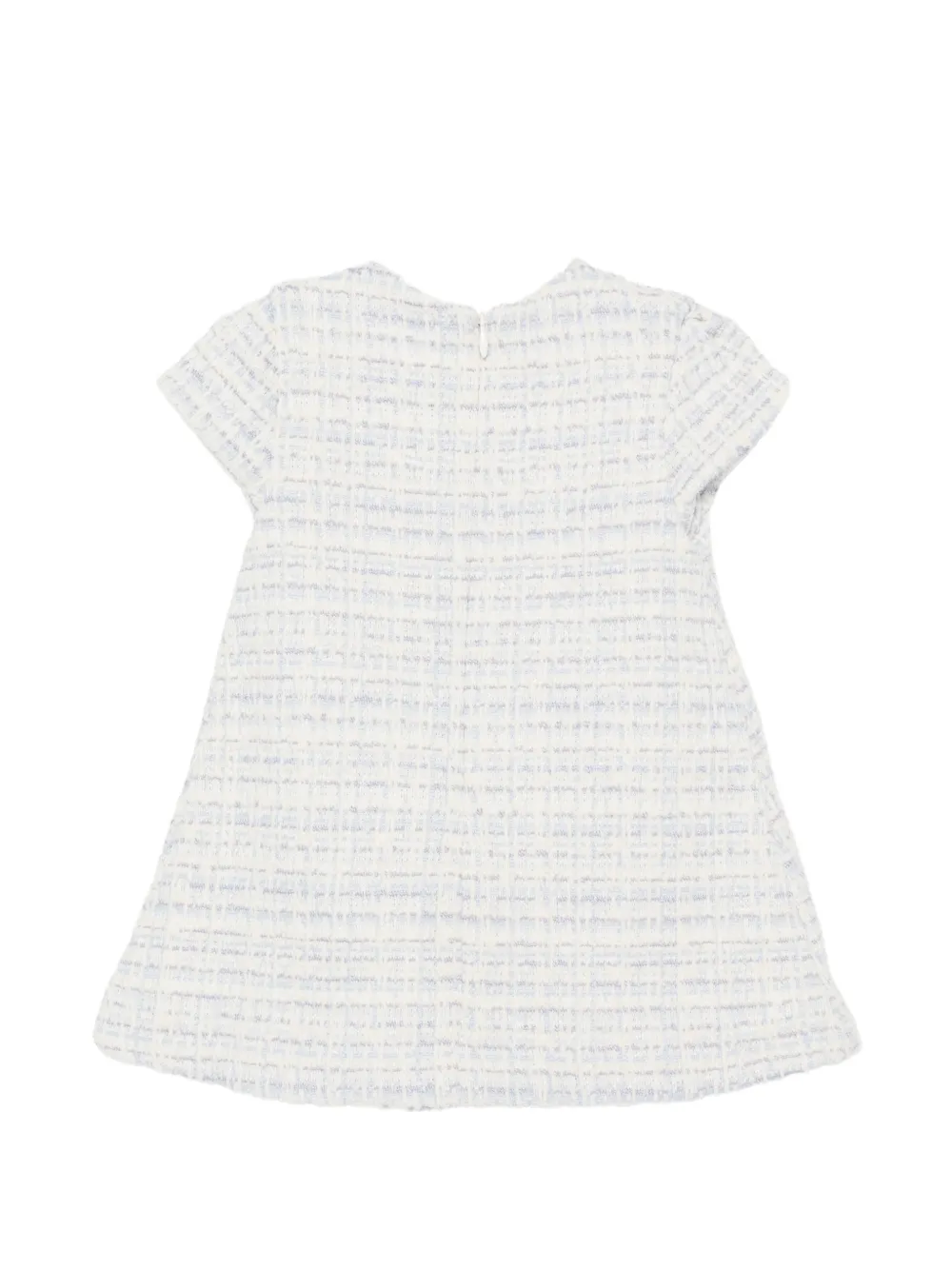 Tartine Et Chocolat Tweed A-lijn jurk Wit