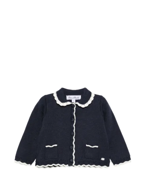 Tartine Et Chocolat scalloped-trim cardigan