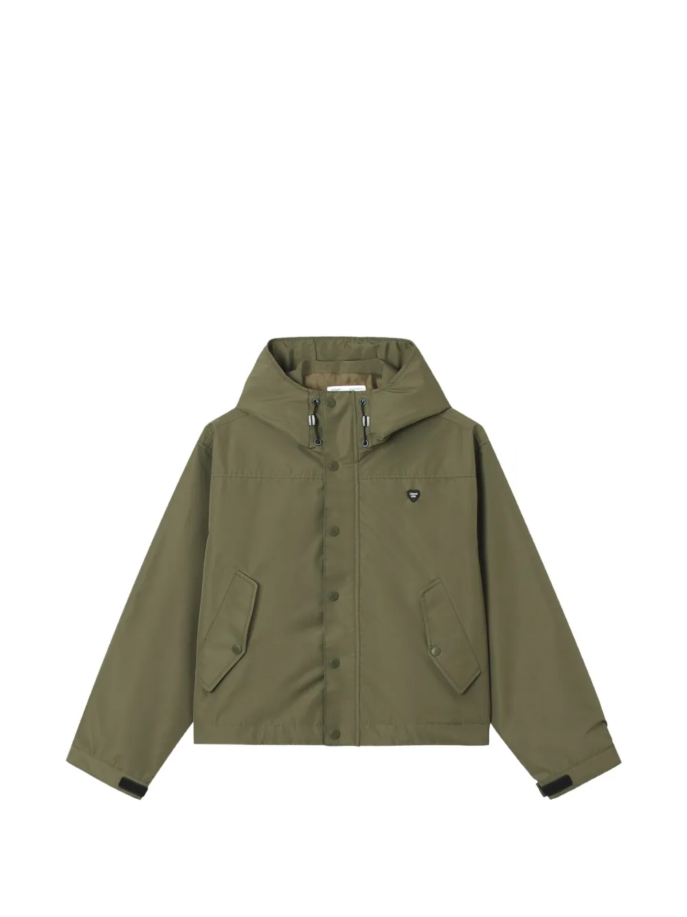Chocoolate Hooded Press-stud Jacket In Green