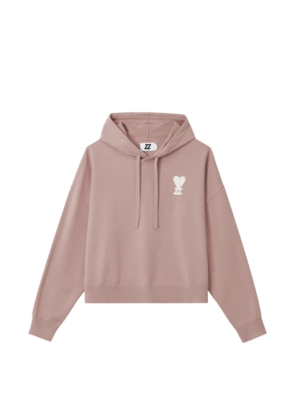 izzue logo-patch drawstring hoodie