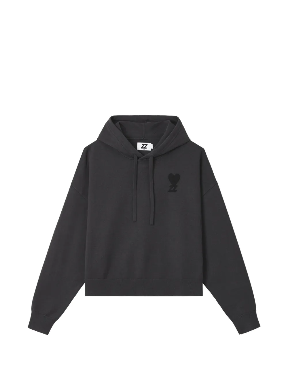 izzue logo-patch drawstring hoodie
