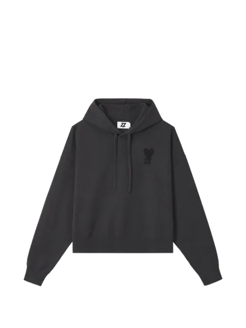 izzue logo-patch drawstring hoodie