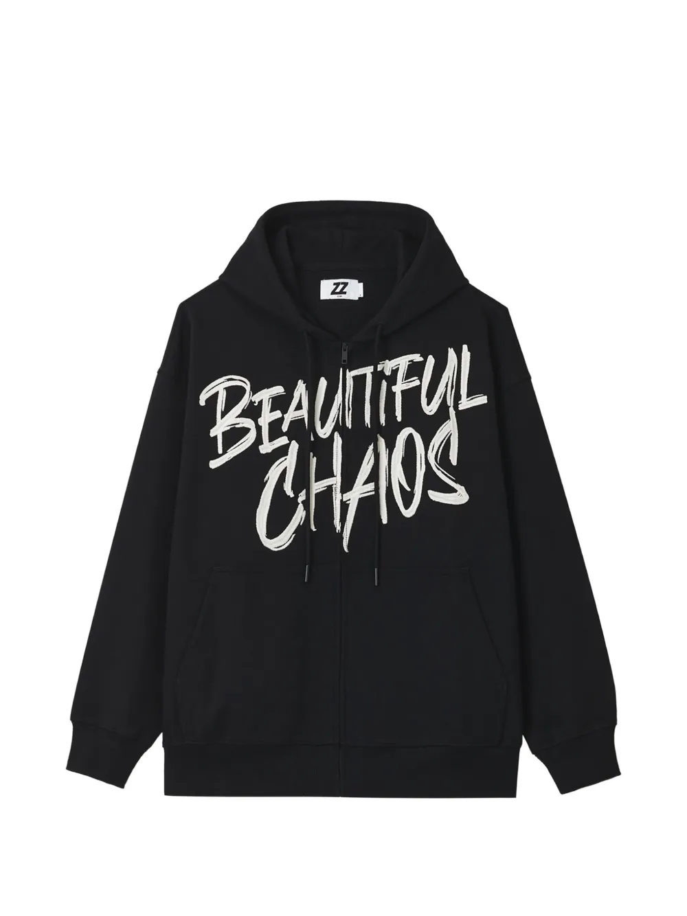 izzue logo-print zip-up hoodie