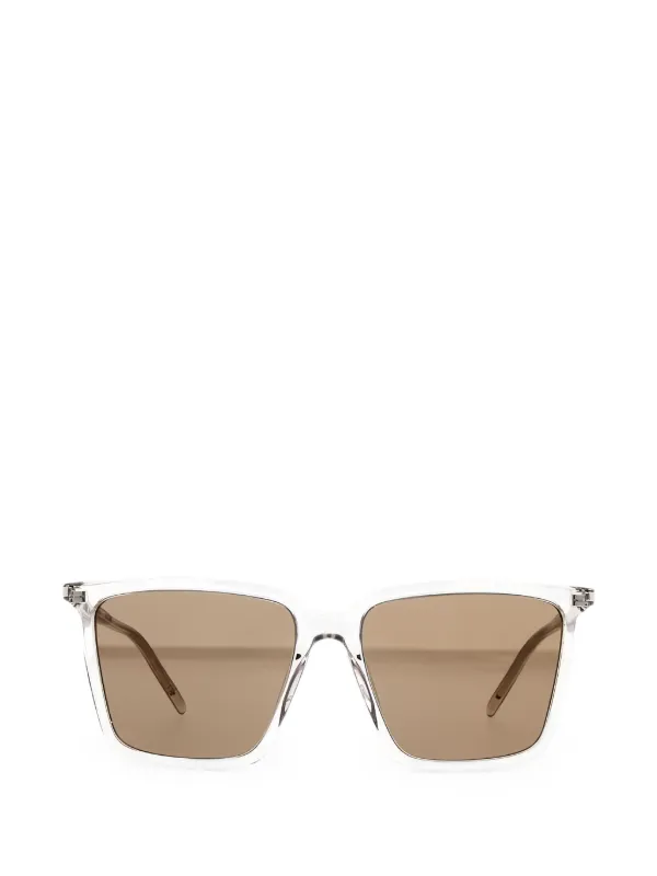 Saint Laurent Square-frame Sunglasses in White