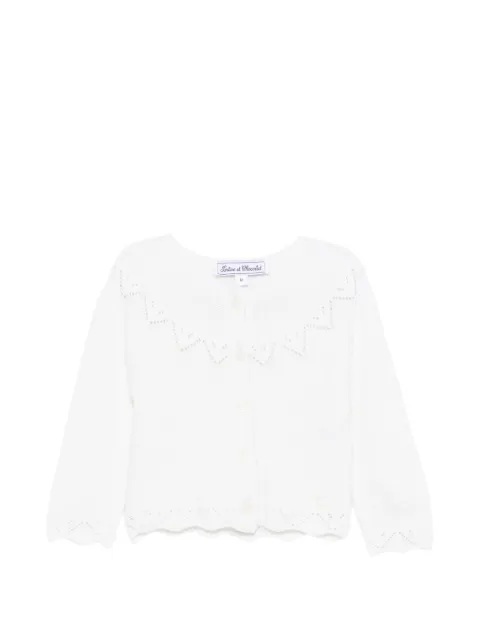 Tartine Et Chocolat scalloped-edge cardigan