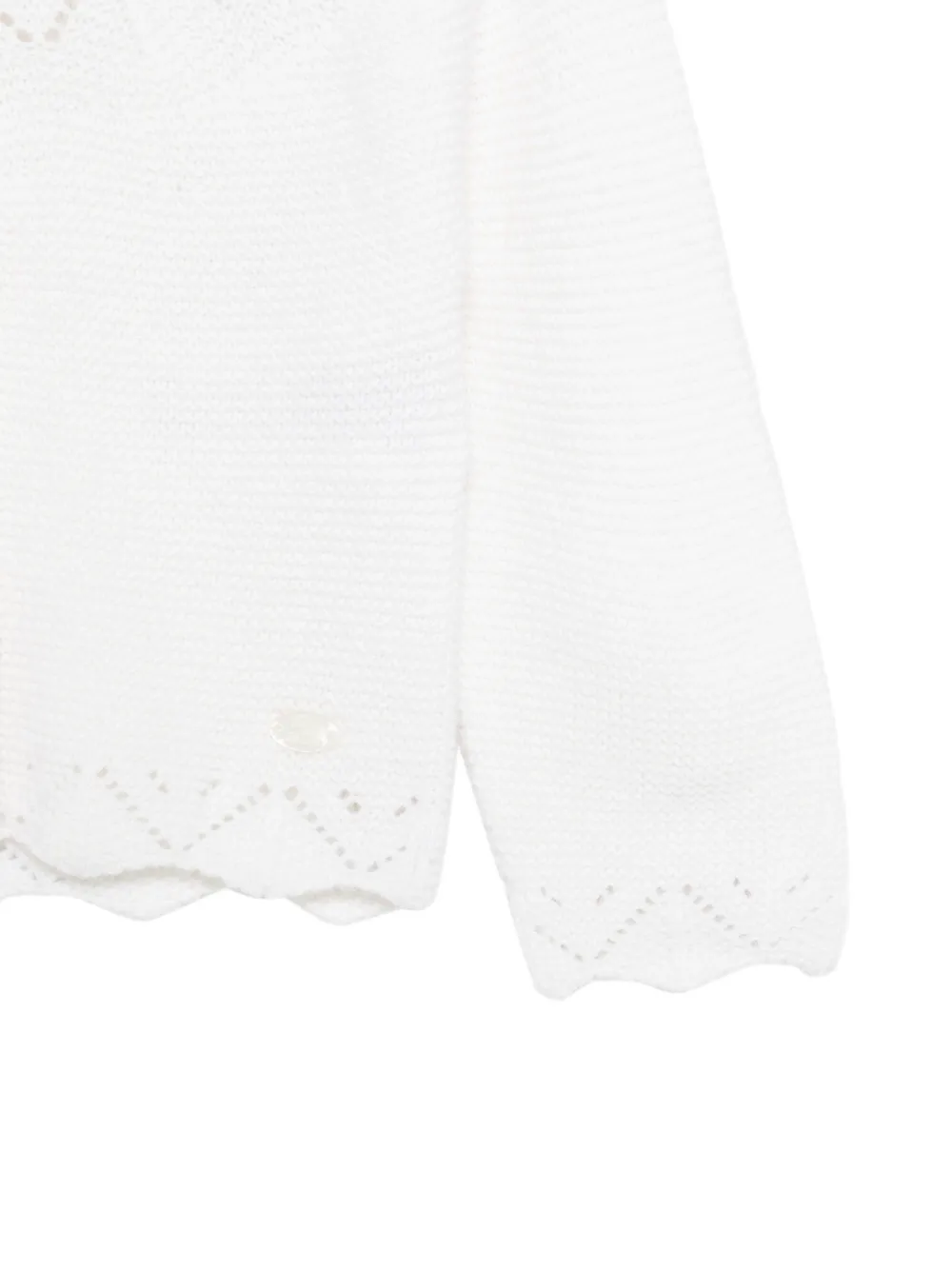 Tartine Et Chocolat scalloped-edge cardigan Wit