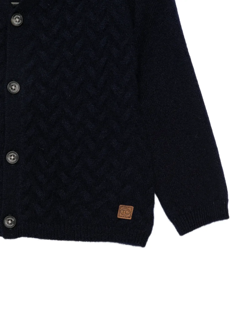 Tartine Et Chocolat V-neck cardigan Blauw