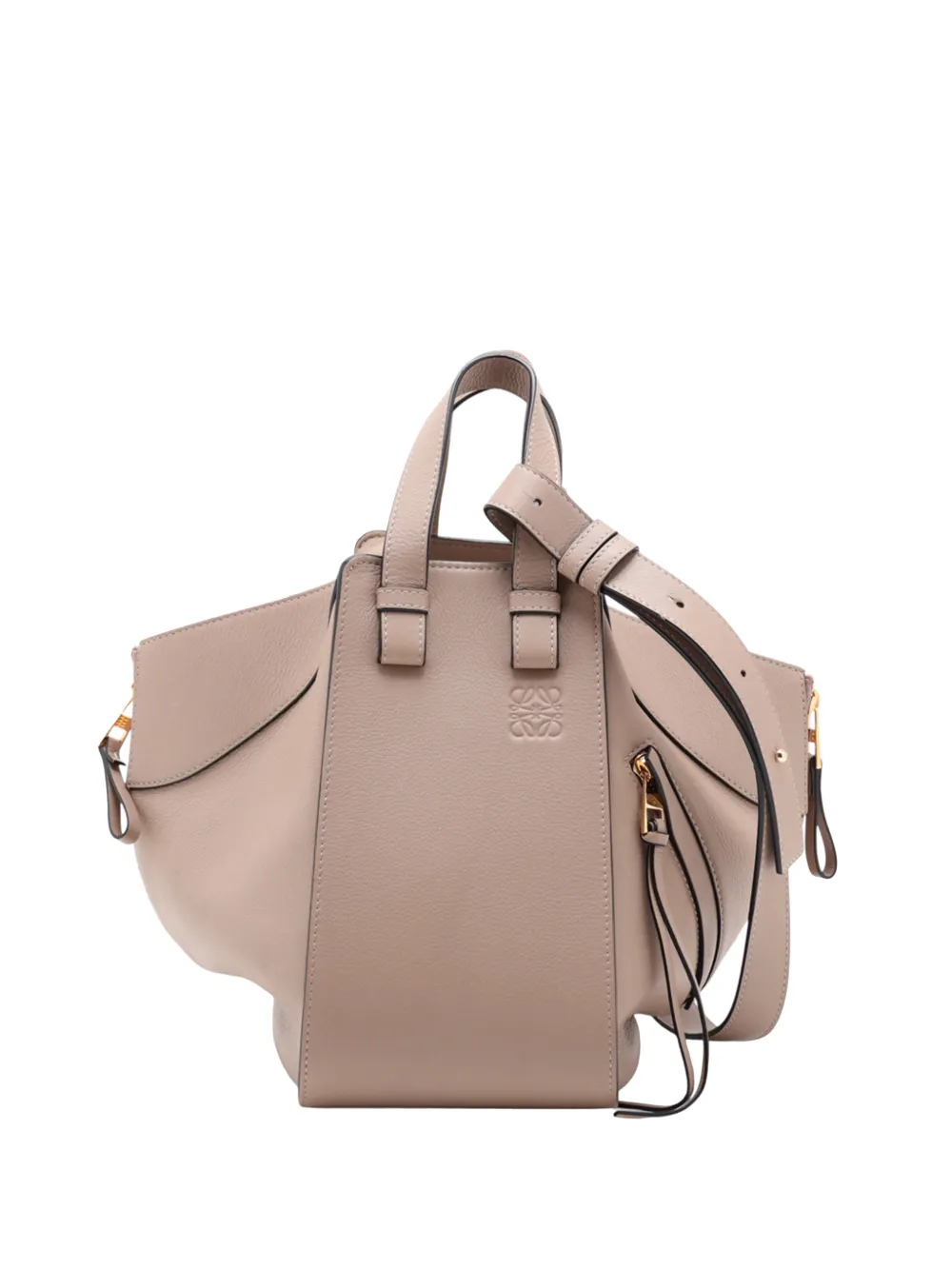 Loewe Pre-Owned 2010-2026 Small Grained Calfskin Drawstring Hammock Bag satchel - Toni neutri