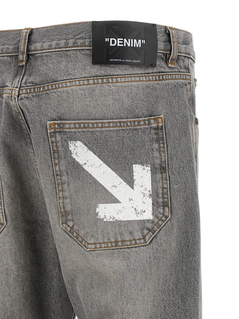 Off-White Jeans met logoprint Grijs