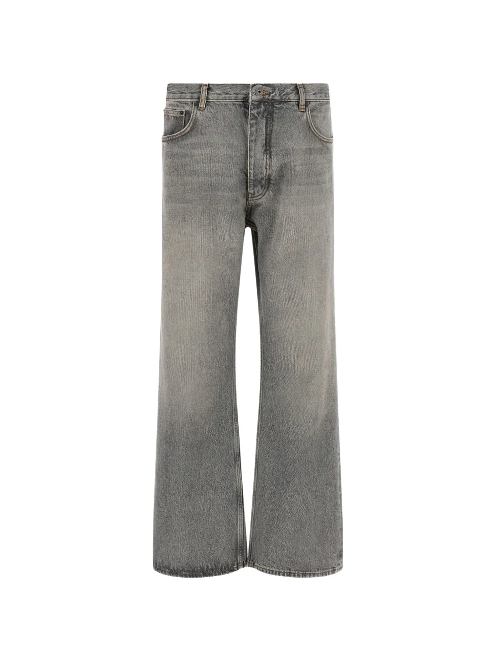 Off-White logo-print jeans - Grigio