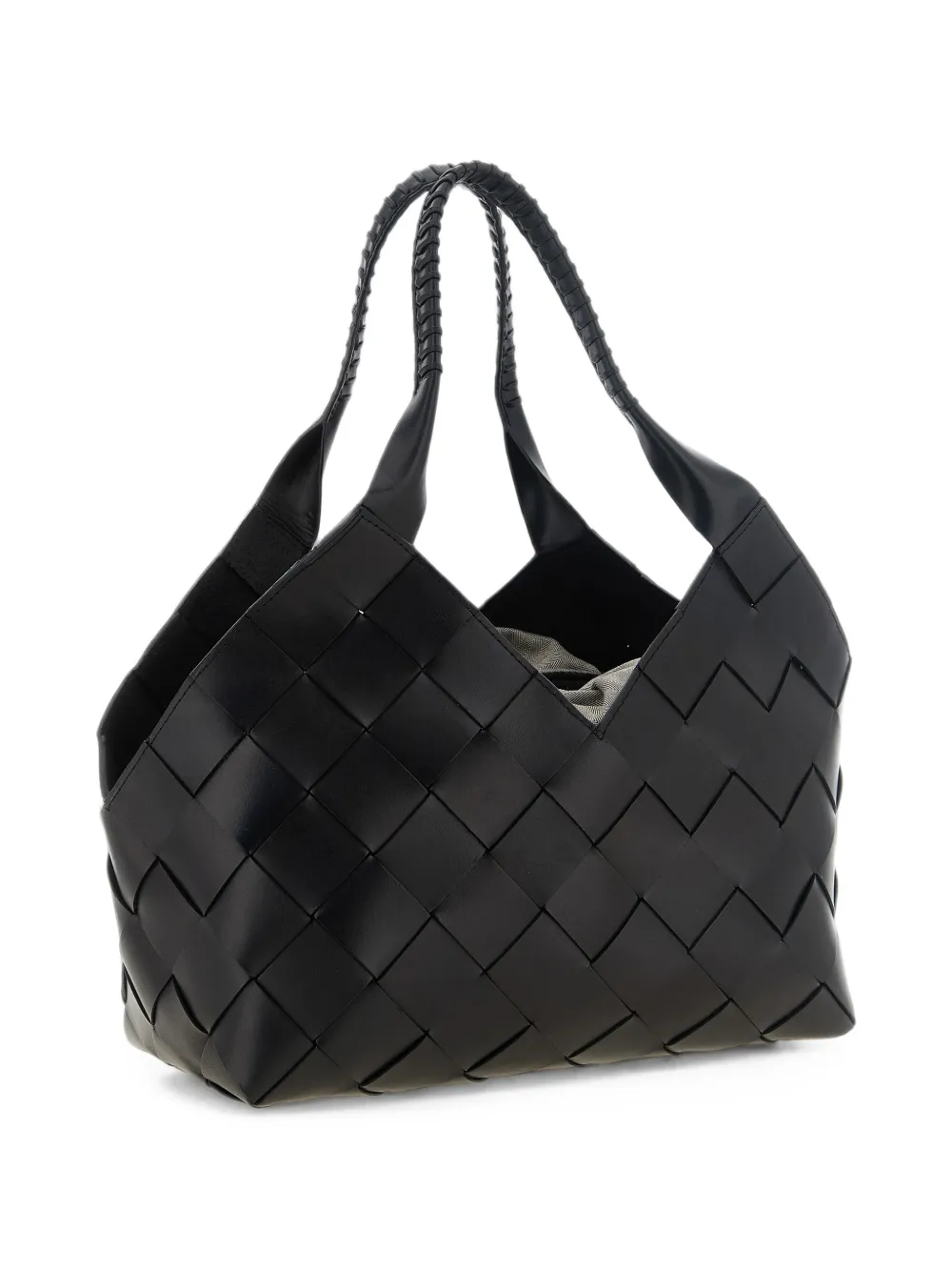 DRAGON DIFFUSION Castello woven leather shoulder bag - Nero