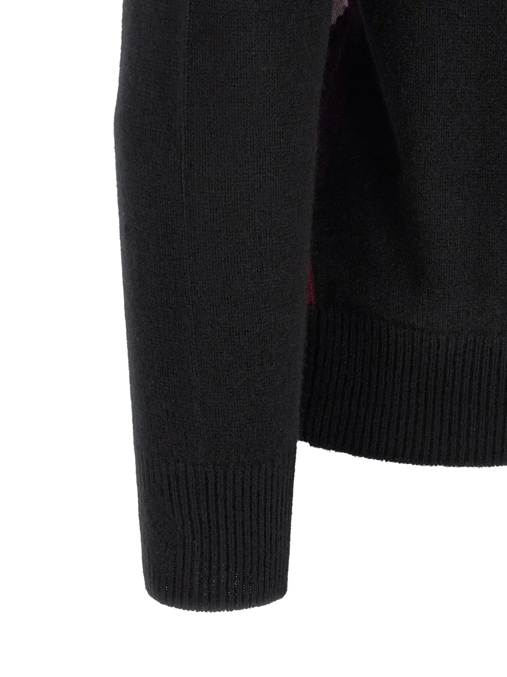 Ballantyne Intarsia vest Zwart