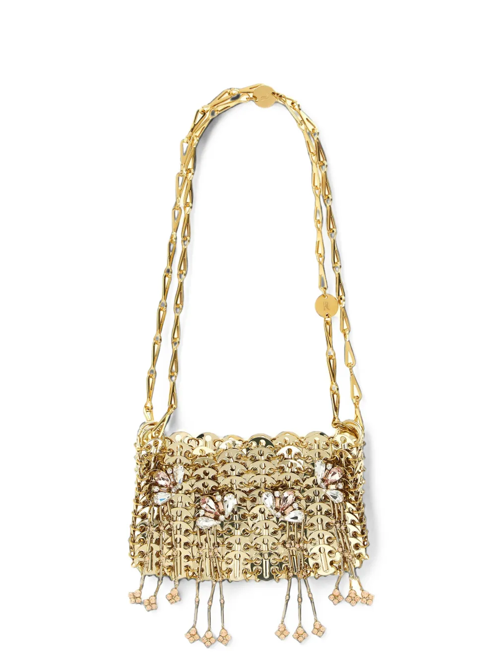 Rabanne 1969 nano crystal-embellished shoulder bag - Oro