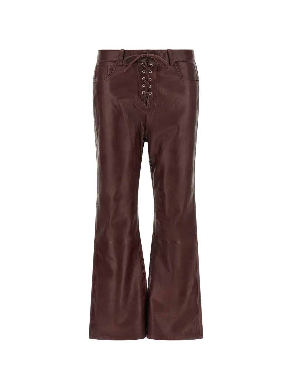 ROTATE BIRGER CHRISTENSEN lace-up flared trousers - Rosso
