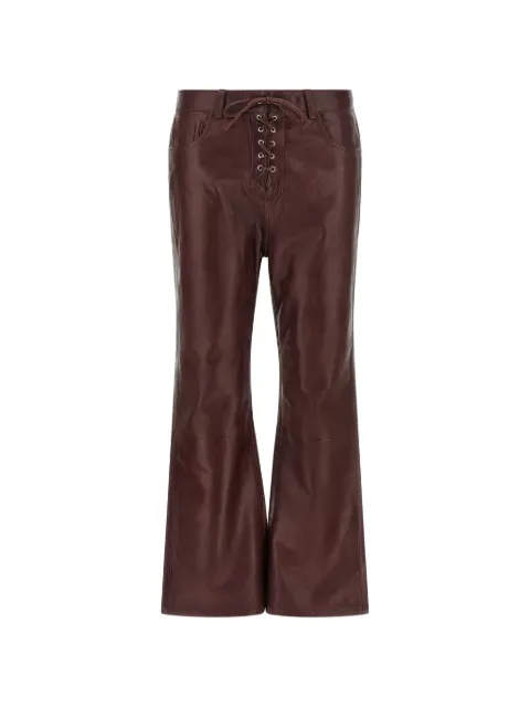 ROTATE BIRGER CHRISTENSEN lace-up flared trousers