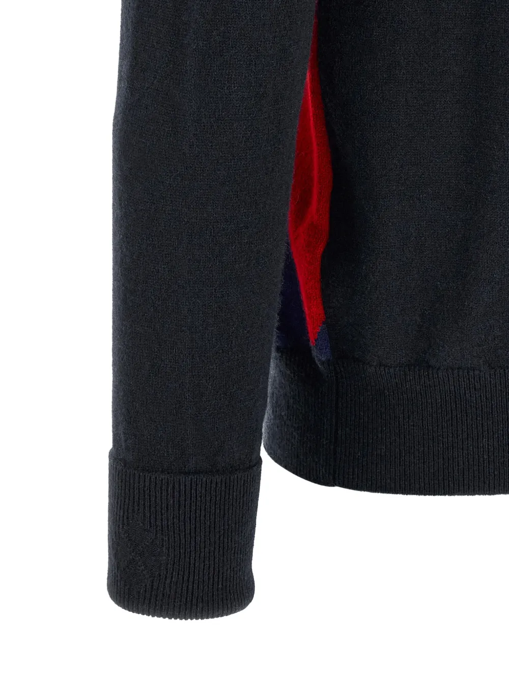 Ballantyne Classic Diamond intarsia trui Blauw