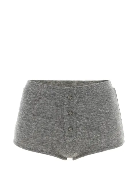 ENTIRE STUDIOS Booty ribbed-knit mini shorts