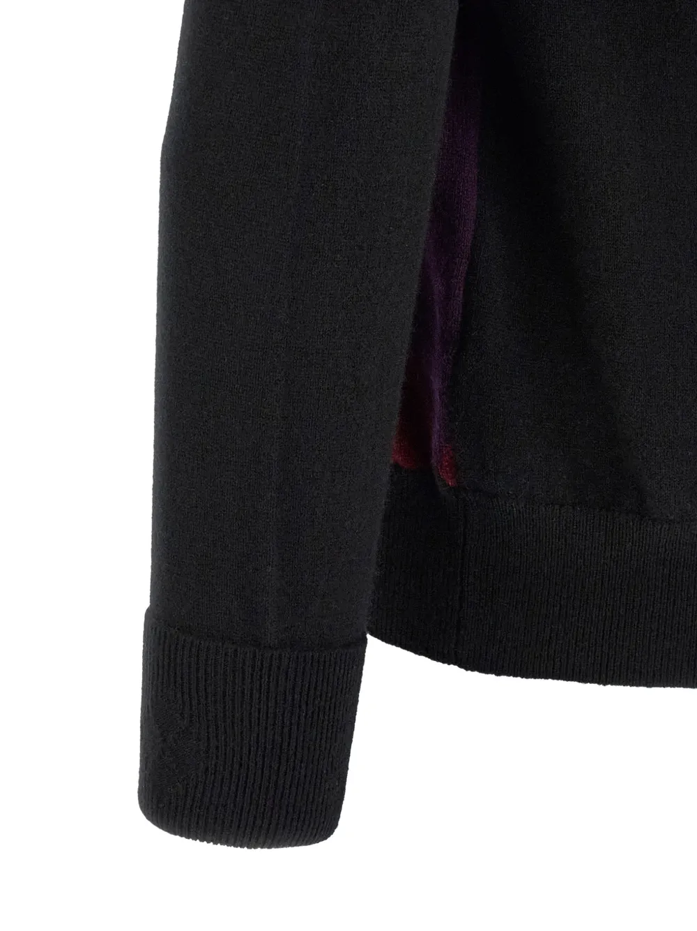 Ballantyne diamond intarsia turtleneck sweater Zwart