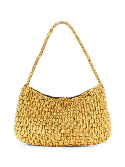 DRAGON DIFFUSION Basil Cactus braided leather shoulder bag