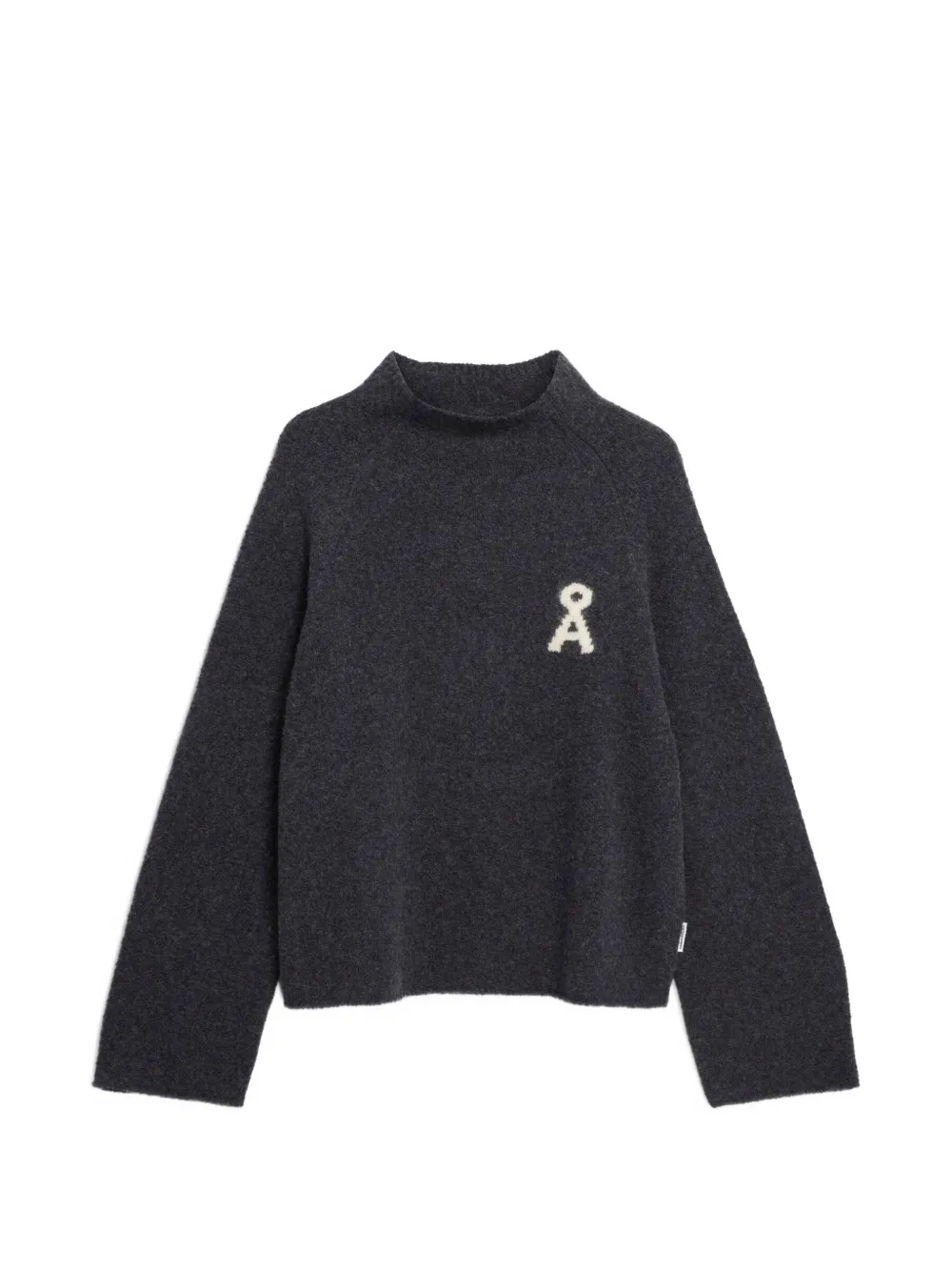 ARMEDANGELS Å Monalaa bouclé-yarn mock-neck sweater - Grigio