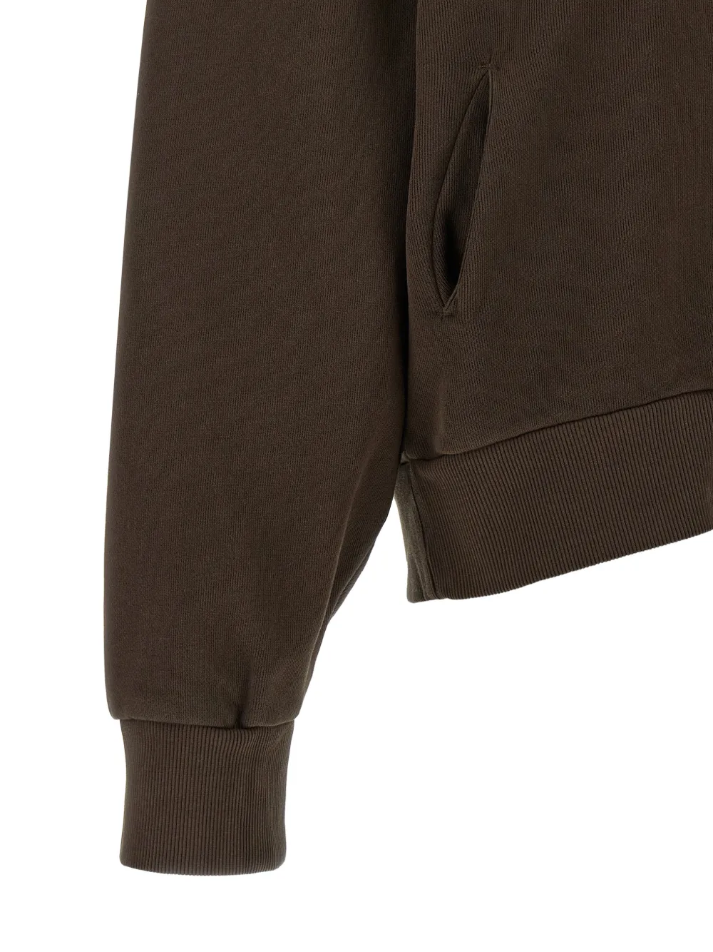 ENTIRE STUDIOS Thermal hoodie met rits Bruin