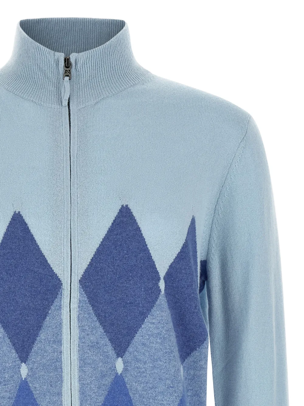 Ballantyne Intarsia vest Blauw