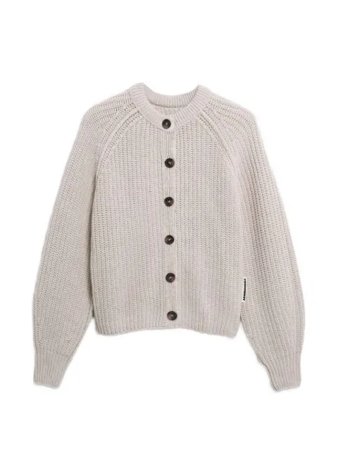ARMEDANGELS rib-knit raglan-sleeve button-up cardigan