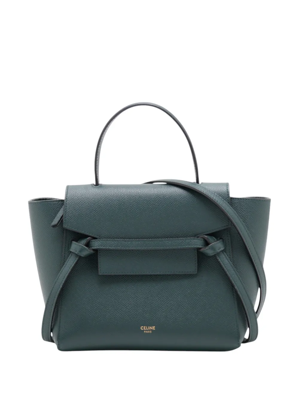 Celine Pre-Owned 2000-2026 Micro Grained Calfskin Belt Bag satchel - Verde
