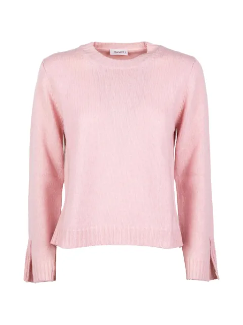 Kangra slit-cuff knitted sweater