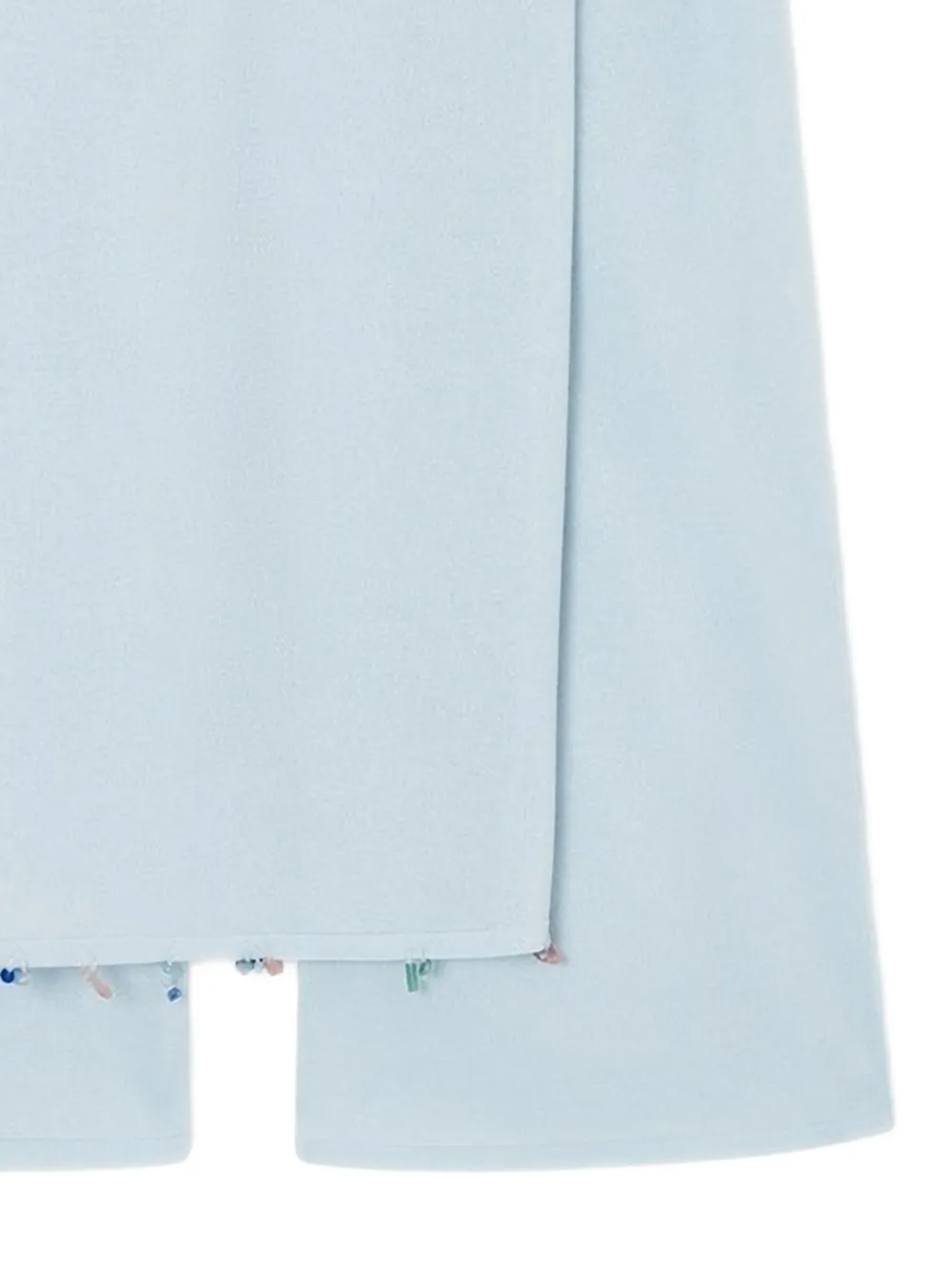 Giorgio Armani Broek met gewikkeld vlak en verfraaid met kralen Blauw